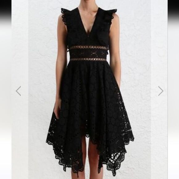 Zimmermann DIVINITY WHEEL" BRODERIE-ANGLAISE DRESS eyelet size 0 ( 4 ) S - Picture 1 of 16